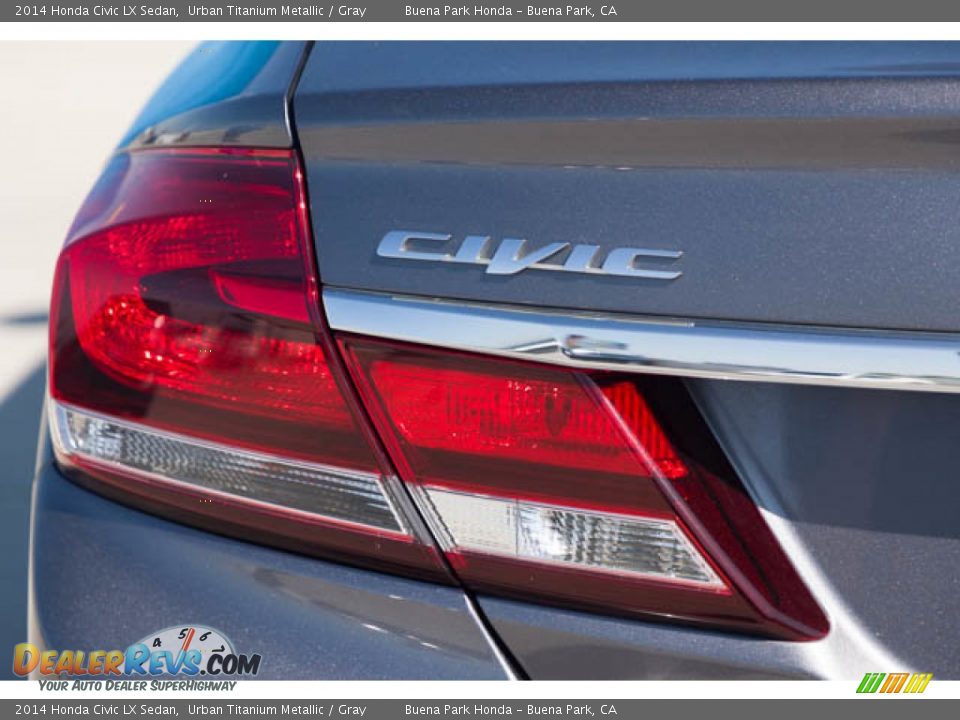 2014 Honda Civic LX Sedan Urban Titanium Metallic / Gray Photo #12