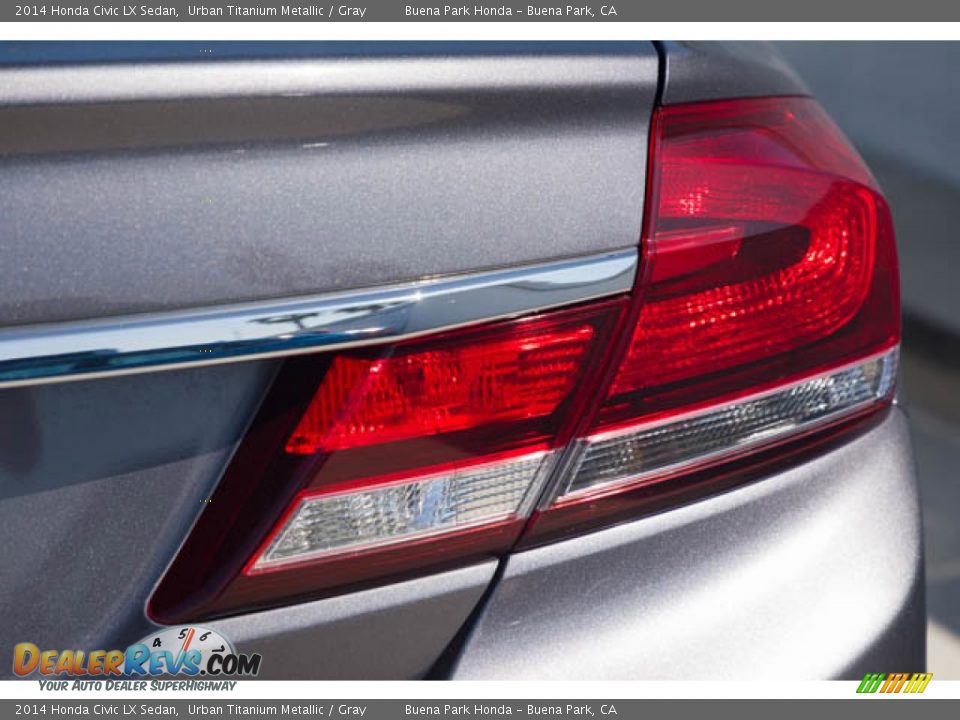 2014 Honda Civic LX Sedan Urban Titanium Metallic / Gray Photo #13