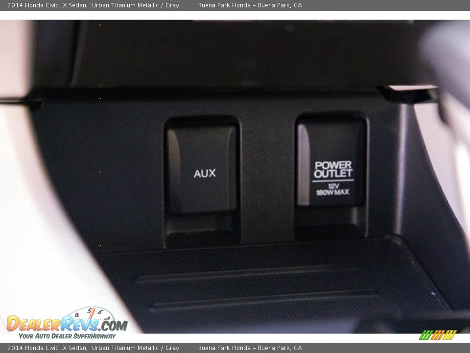 2014 Honda Civic LX Sedan Urban Titanium Metallic / Gray Photo #16