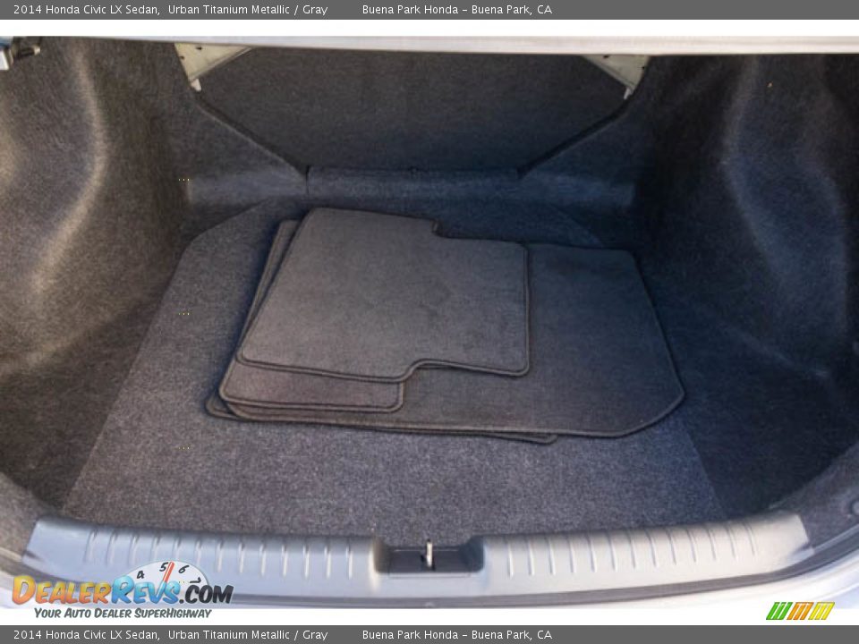2014 Honda Civic LX Sedan Urban Titanium Metallic / Gray Photo #19