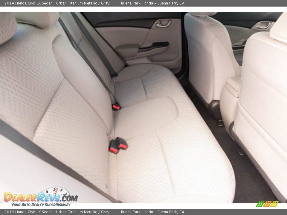 2014 Honda Civic LX Sedan Urban Titanium Metallic / Gray Photo #20