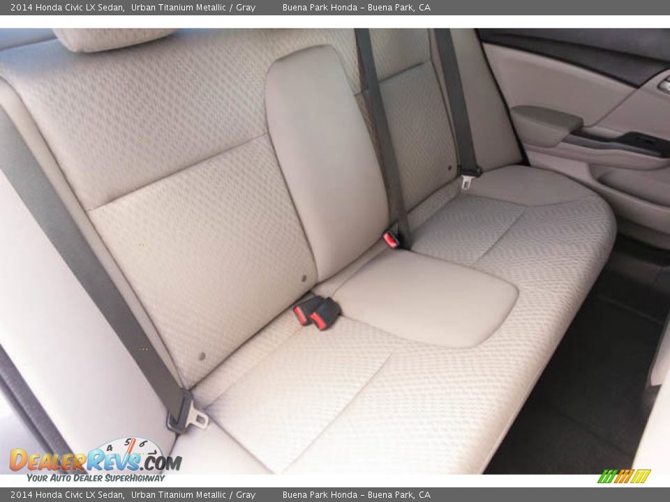 2014 Honda Civic LX Sedan Urban Titanium Metallic / Gray Photo #21