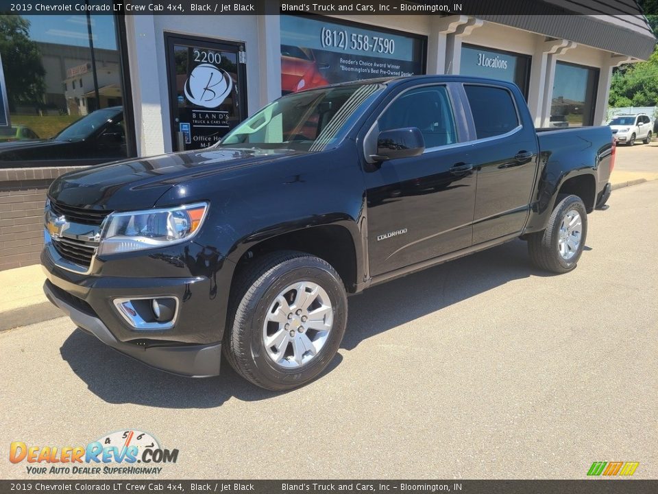 2019 Chevrolet Colorado LT Crew Cab 4x4 Black / Jet Black Photo #2