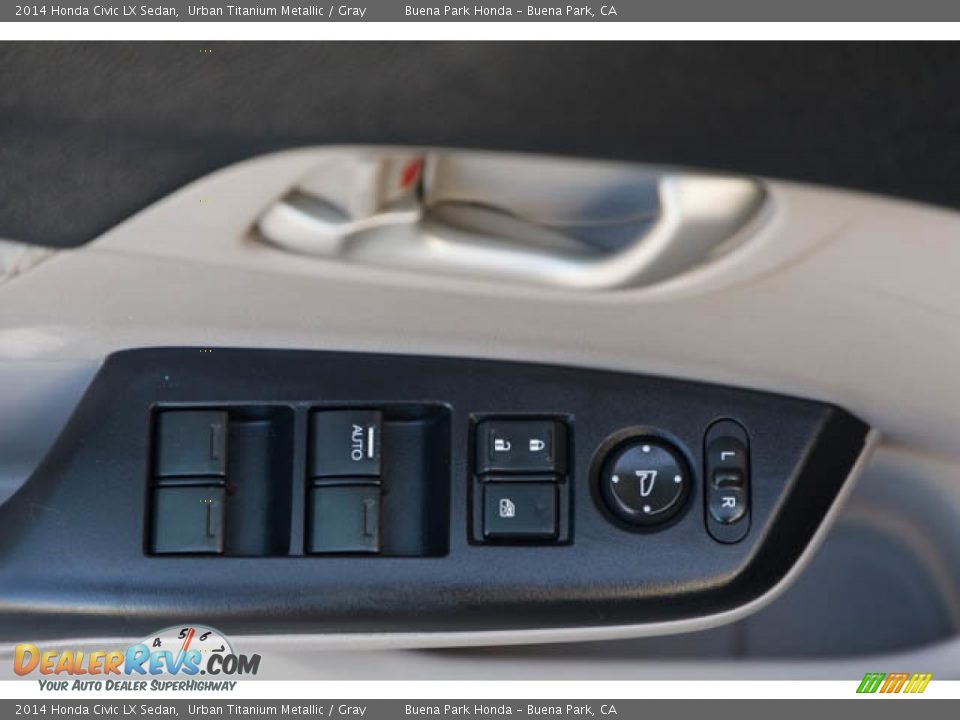2014 Honda Civic LX Sedan Urban Titanium Metallic / Gray Photo #25