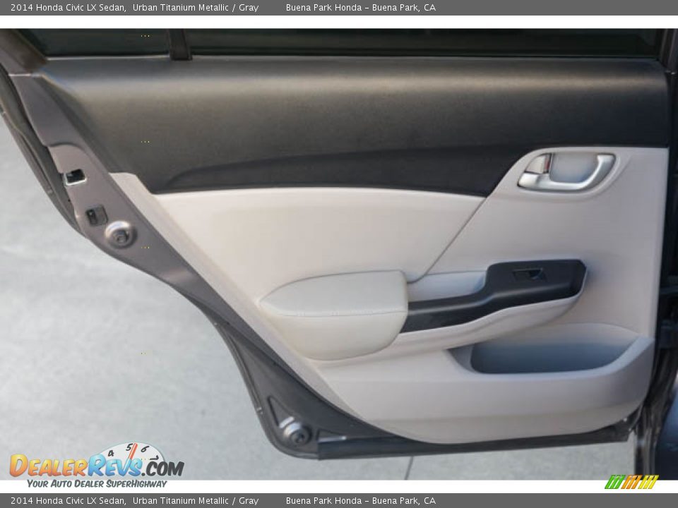 2014 Honda Civic LX Sedan Urban Titanium Metallic / Gray Photo #26