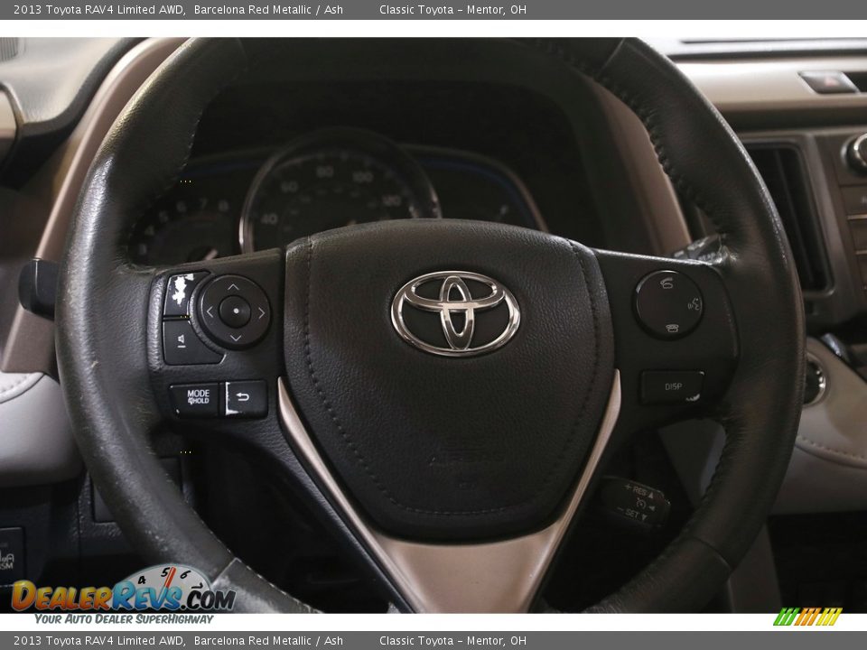2013 Toyota RAV4 Limited AWD Barcelona Red Metallic / Ash Photo #7