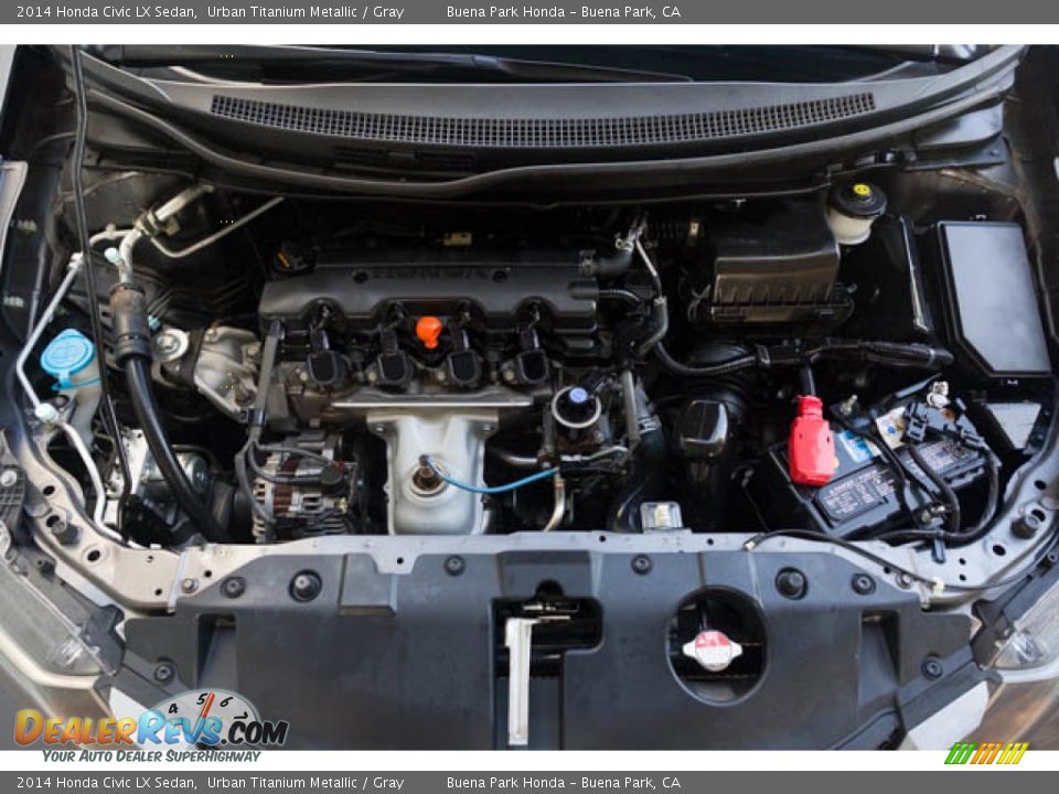 2014 Honda Civic LX Sedan Urban Titanium Metallic / Gray Photo #29