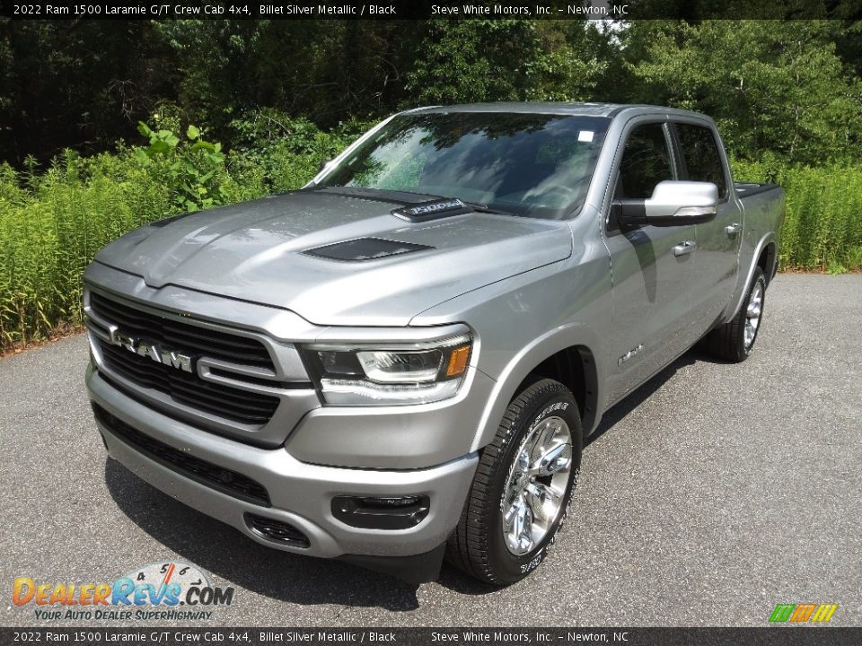 2022 Ram 1500 Laramie G/T Crew Cab 4x4 Billet Silver Metallic / Black Photo #2