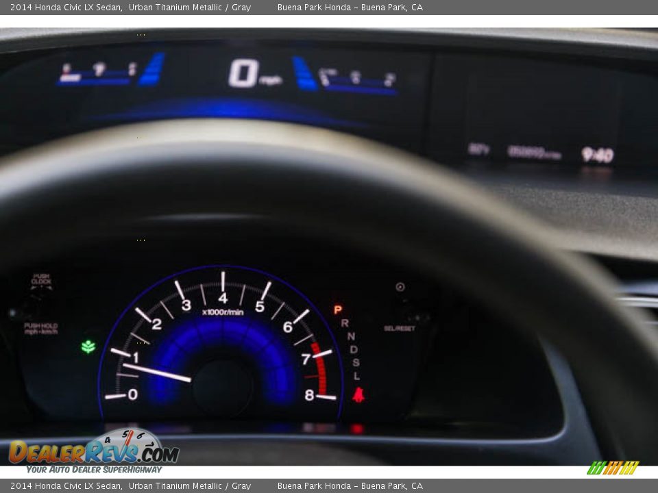 2014 Honda Civic LX Sedan Urban Titanium Metallic / Gray Photo #30