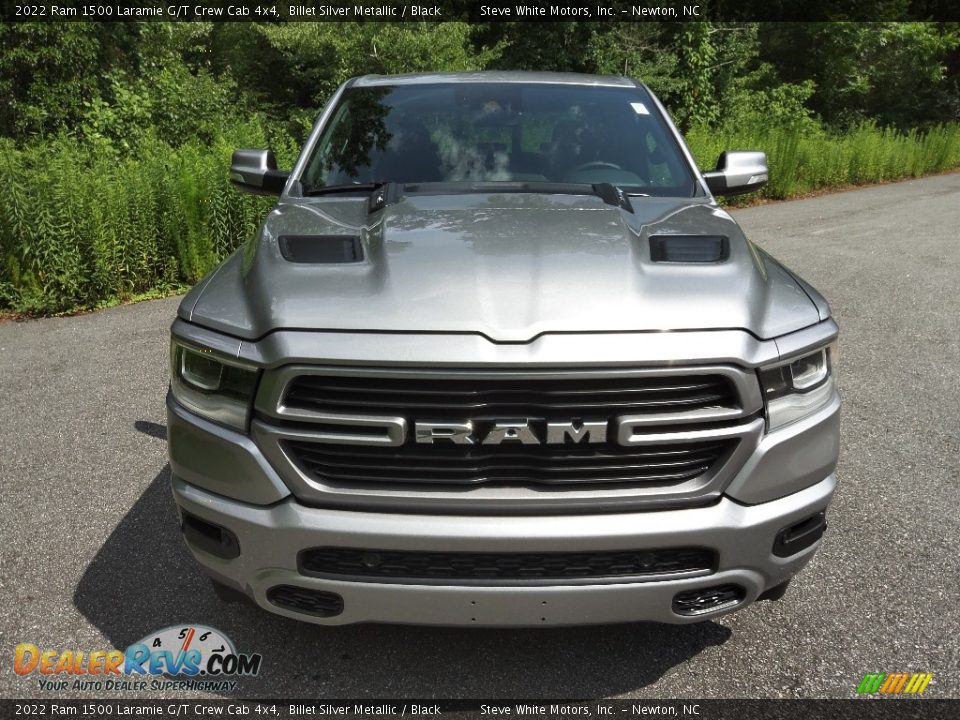 2022 Ram 1500 Laramie G/T Crew Cab 4x4 Billet Silver Metallic / Black Photo #3