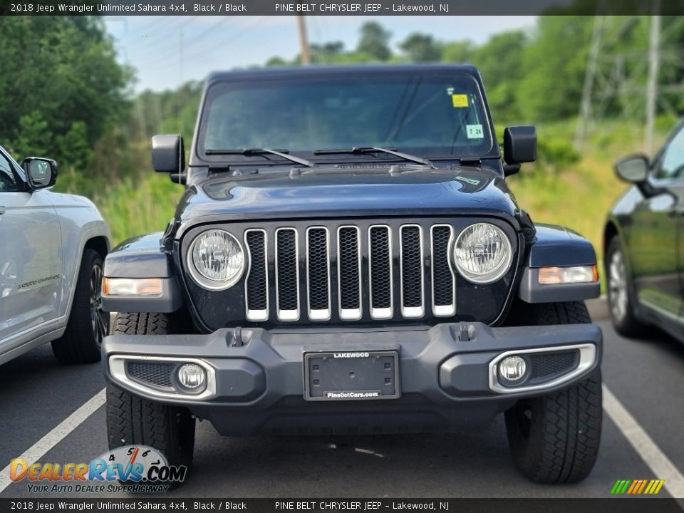 2018 Jeep Wrangler Unlimited Sahara 4x4 Black / Black Photo #2