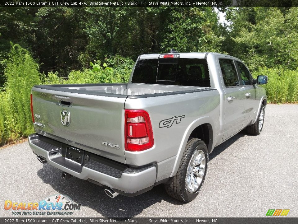 2022 Ram 1500 Laramie G/T Crew Cab 4x4 Billet Silver Metallic / Black Photo #6