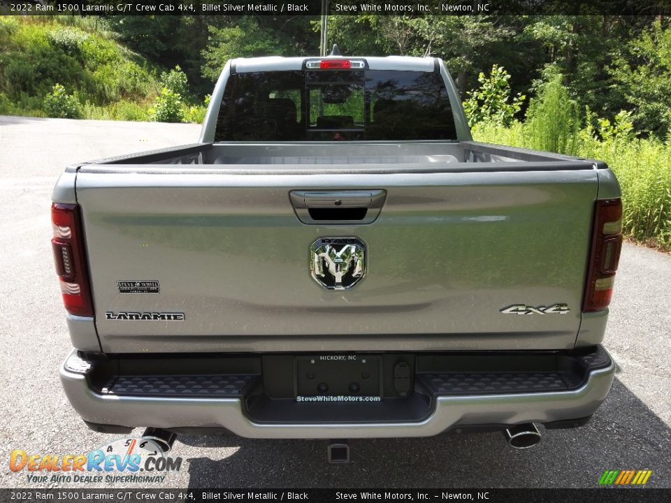 2022 Ram 1500 Laramie G/T Crew Cab 4x4 Billet Silver Metallic / Black Photo #7