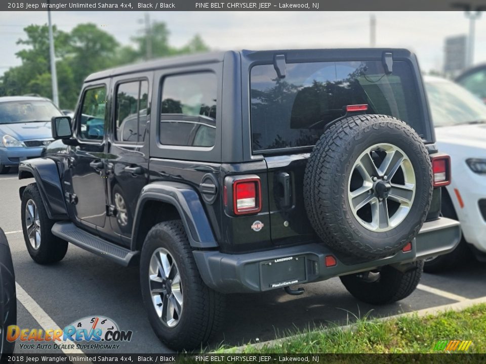 2018 Jeep Wrangler Unlimited Sahara 4x4 Black / Black Photo #7