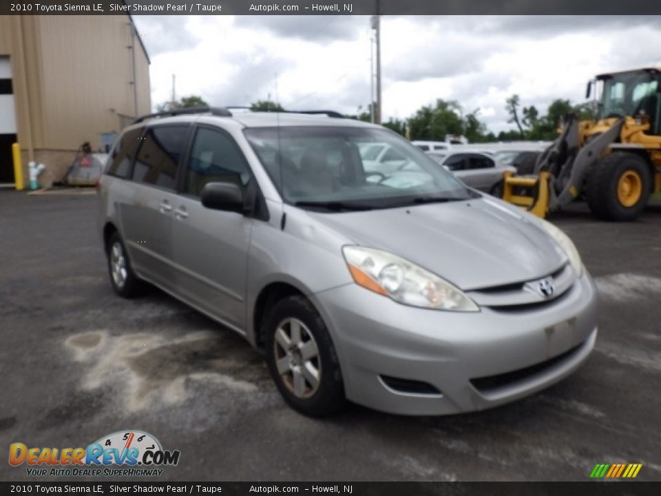 2010 Toyota Sienna LE Silver Shadow Pearl / Taupe Photo #3