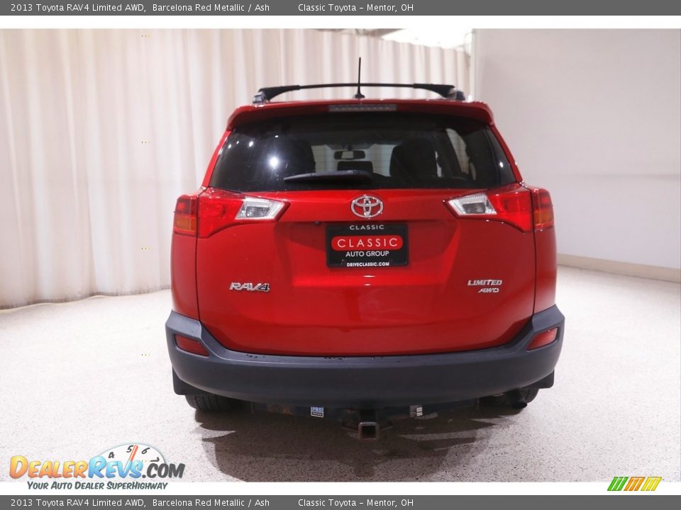 2013 Toyota RAV4 Limited AWD Barcelona Red Metallic / Ash Photo #21