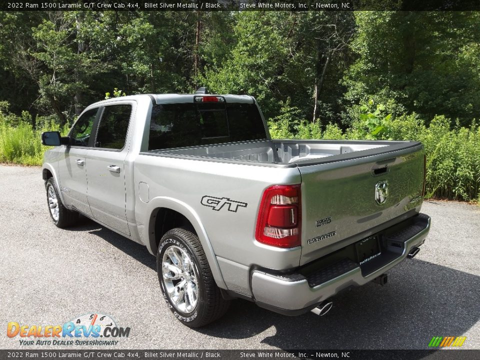 2022 Ram 1500 Laramie G/T Crew Cab 4x4 Billet Silver Metallic / Black Photo #9