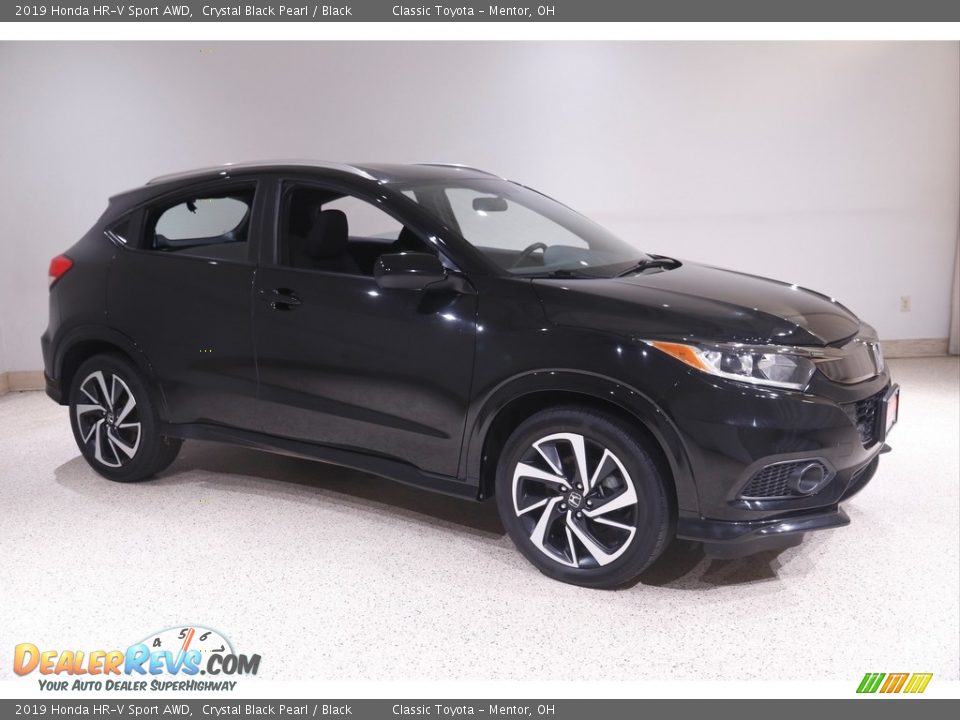 2019 Honda HR-V Sport AWD Crystal Black Pearl / Black Photo #1