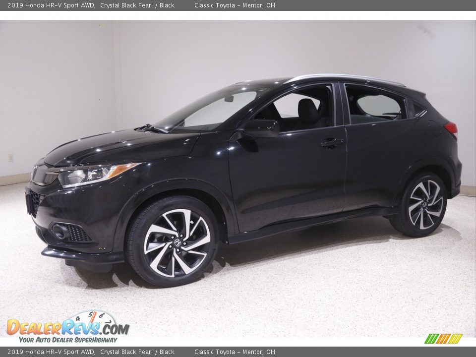 2019 Honda HR-V Sport AWD Crystal Black Pearl / Black Photo #3