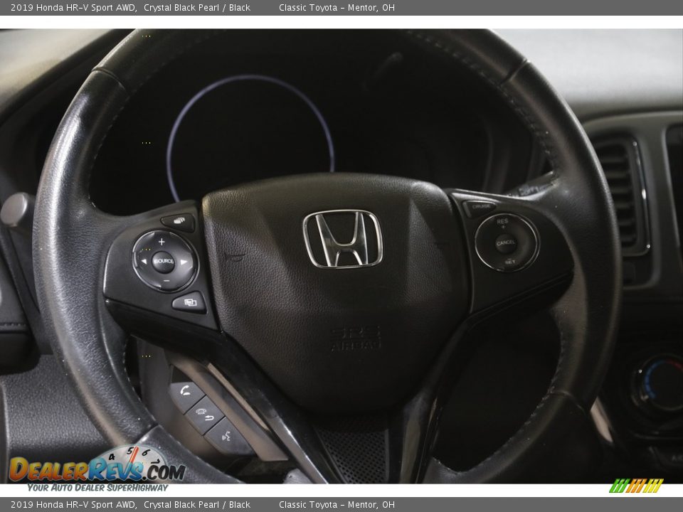 2019 Honda HR-V Sport AWD Crystal Black Pearl / Black Photo #7