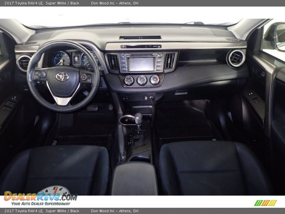 2017 Toyota RAV4 LE Super White / Black Photo #24