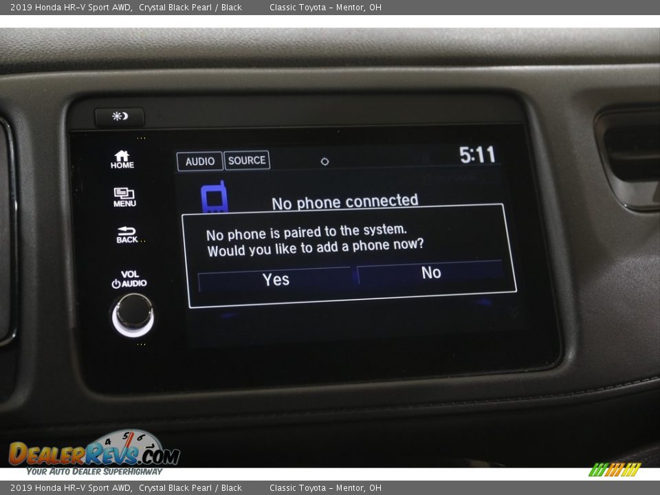 2019 Honda HR-V Sport AWD Crystal Black Pearl / Black Photo #11