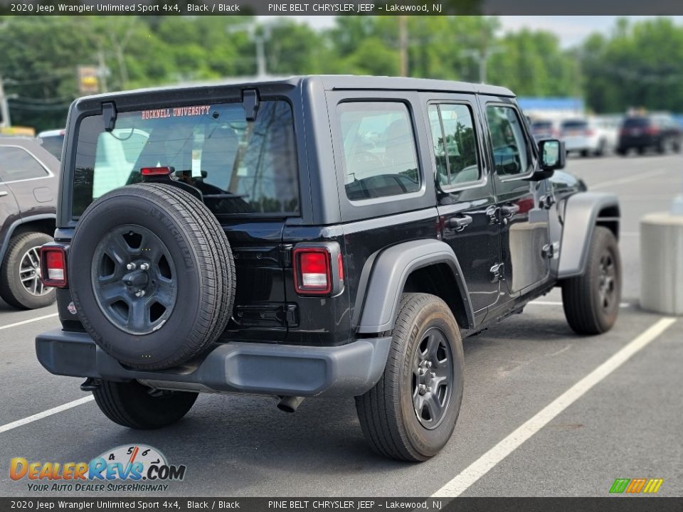 2020 Jeep Wrangler Unlimited Sport 4x4 Black / Black Photo #8