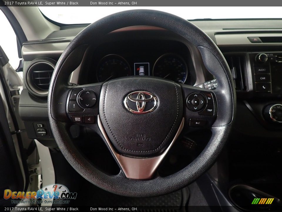 2017 Toyota RAV4 LE Super White / Black Photo #27