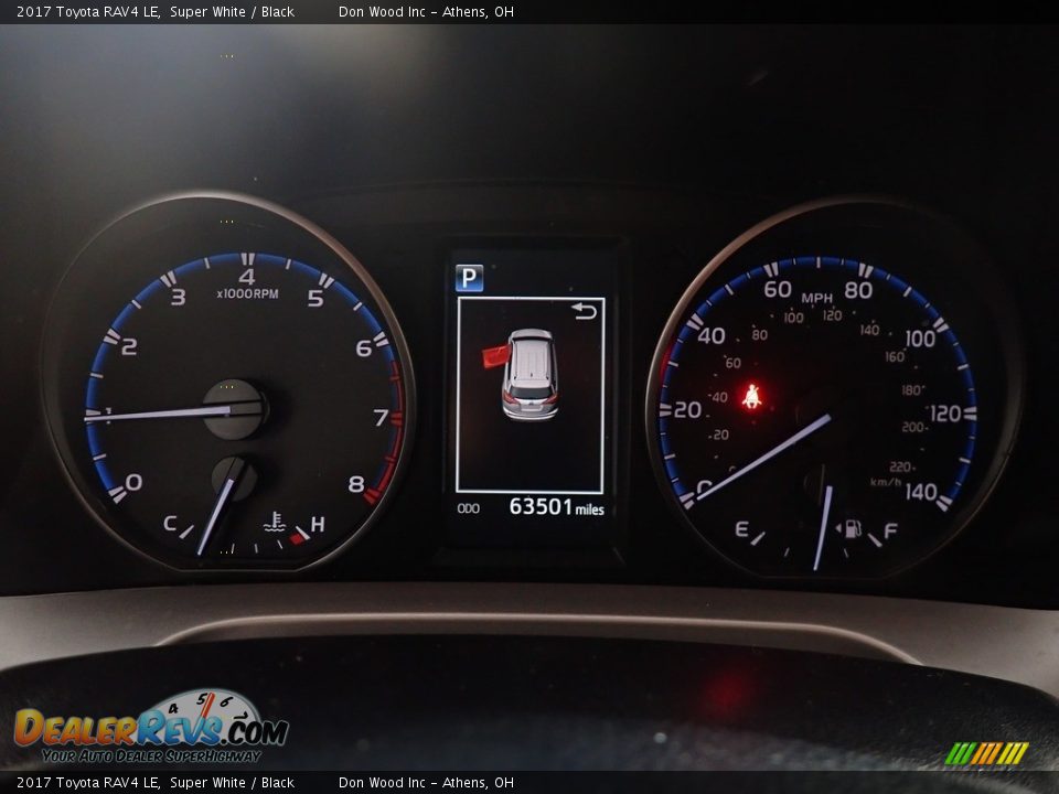 2017 Toyota RAV4 LE Super White / Black Photo #28
