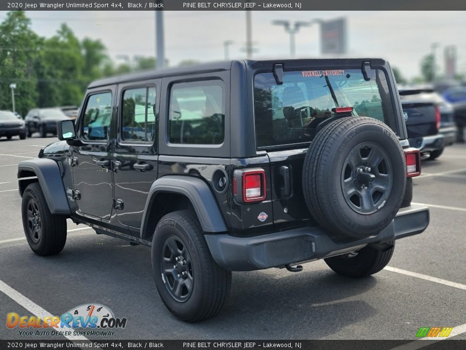 2020 Jeep Wrangler Unlimited Sport 4x4 Black / Black Photo #10