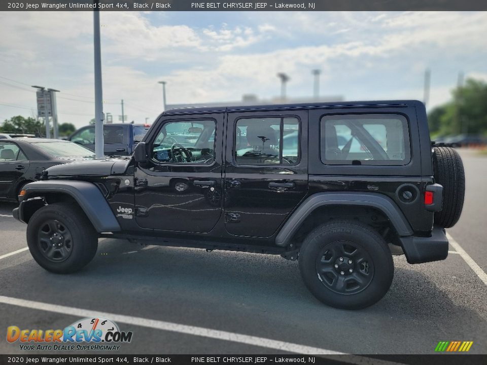 2020 Jeep Wrangler Unlimited Sport 4x4 Black / Black Photo #11