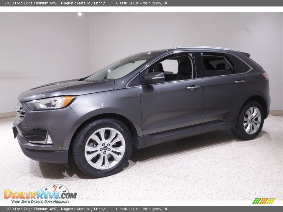 2020 Ford Edge Titanium AWD Magnetic Metallic / Ebony Photo #3