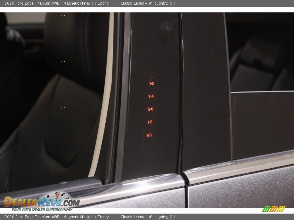 2020 Ford Edge Titanium AWD Magnetic Metallic / Ebony Photo #4