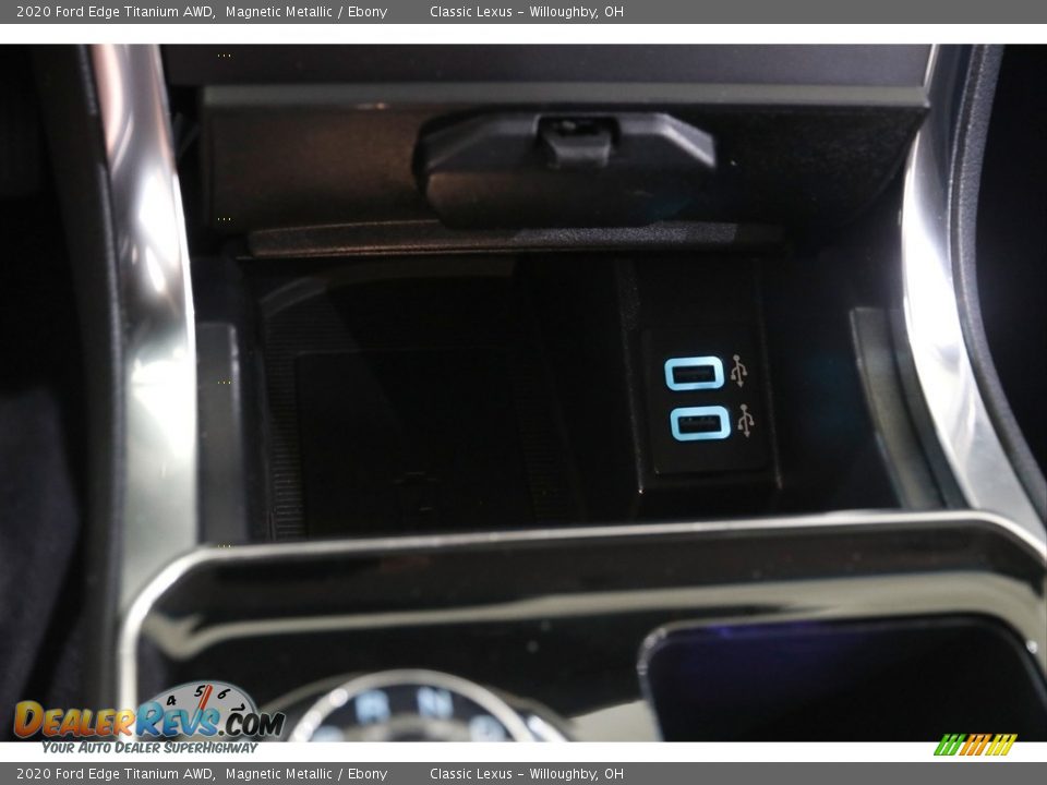 2020 Ford Edge Titanium AWD Magnetic Metallic / Ebony Photo #16