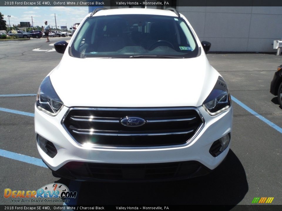 2018 Ford Escape SE 4WD Oxford White / Charcoal Black Photo #23