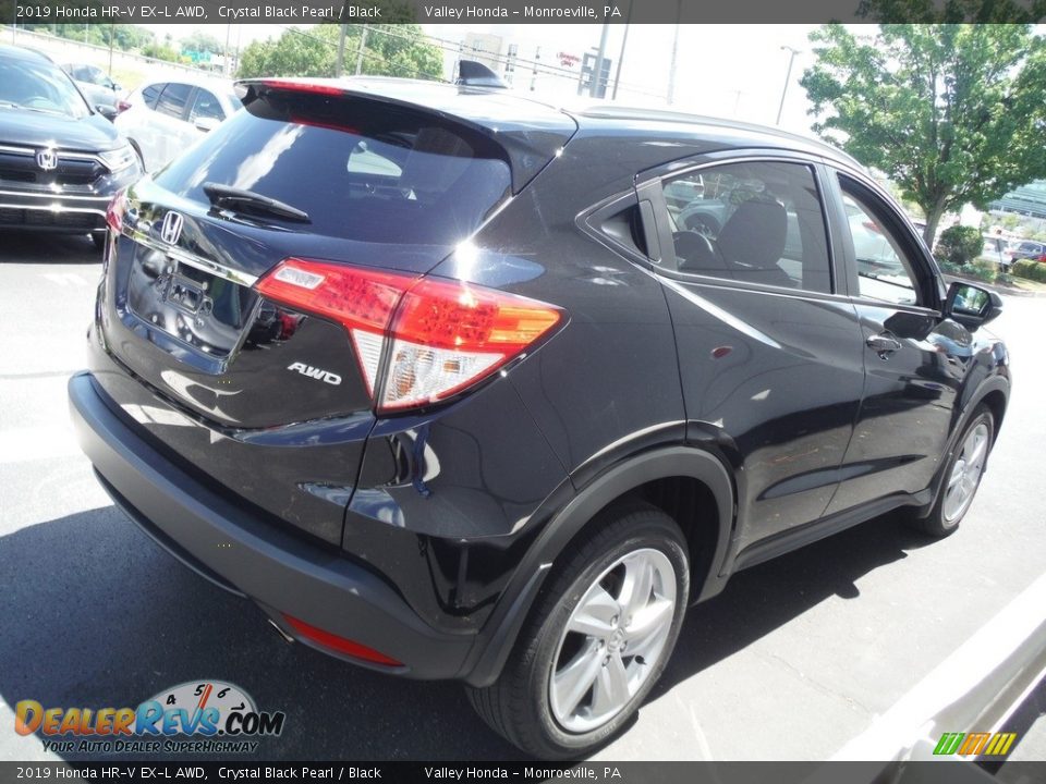 2019 Honda HR-V EX-L AWD Crystal Black Pearl / Black Photo #7