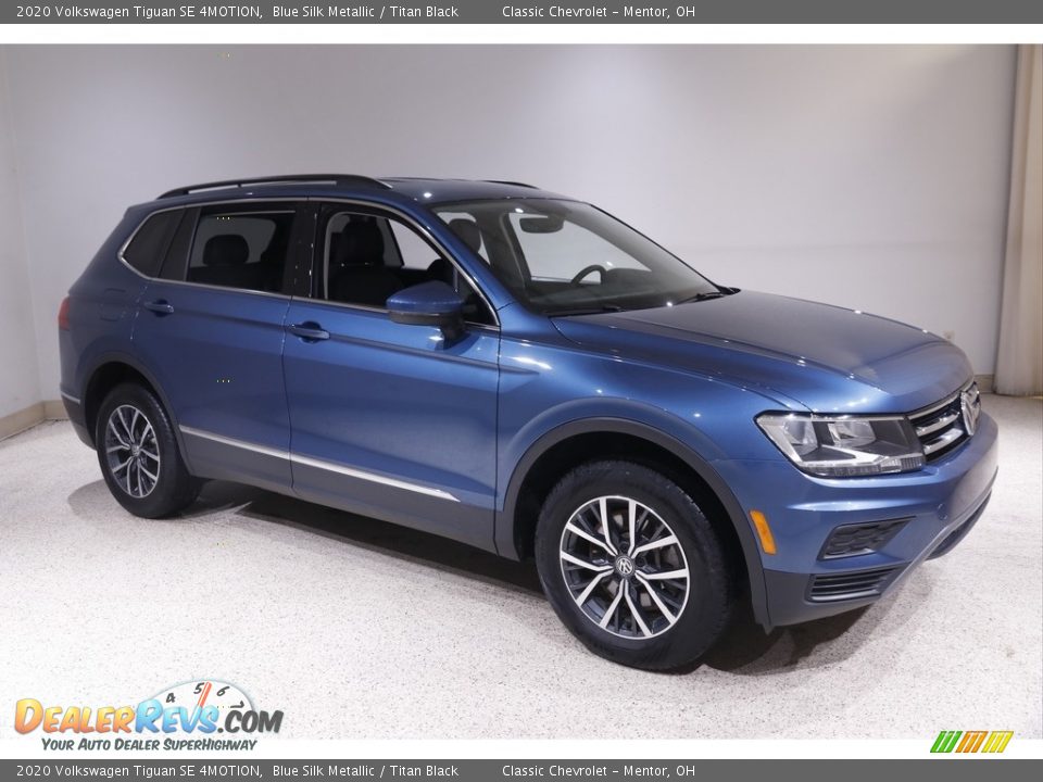 2020 Volkswagen Tiguan SE 4MOTION Blue Silk Metallic / Titan Black Photo #1