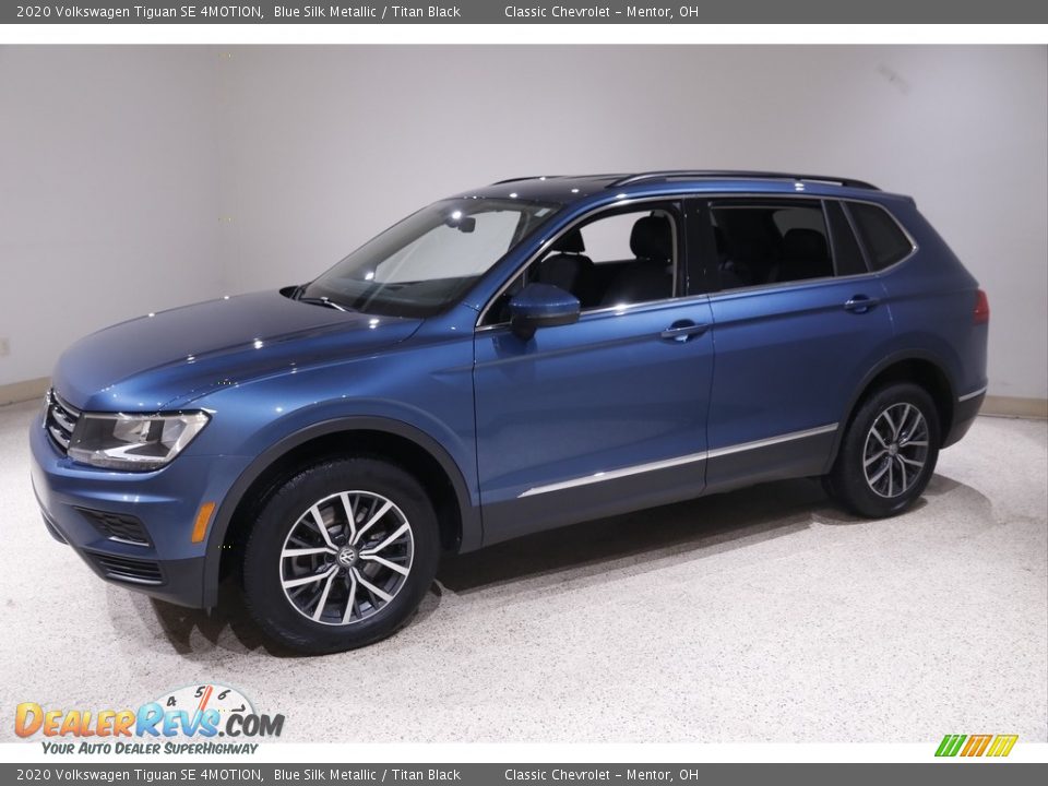 2020 Volkswagen Tiguan SE 4MOTION Blue Silk Metallic / Titan Black Photo #3