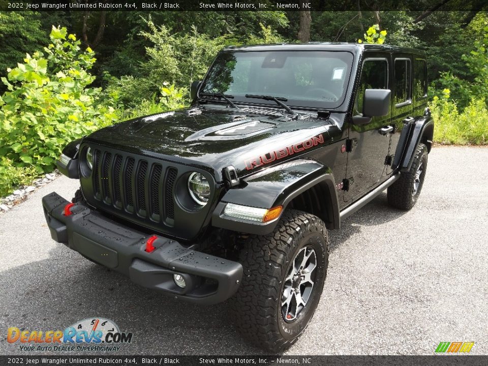 2022 Jeep Wrangler Unlimited Rubicon 4x4 Black / Black Photo #2