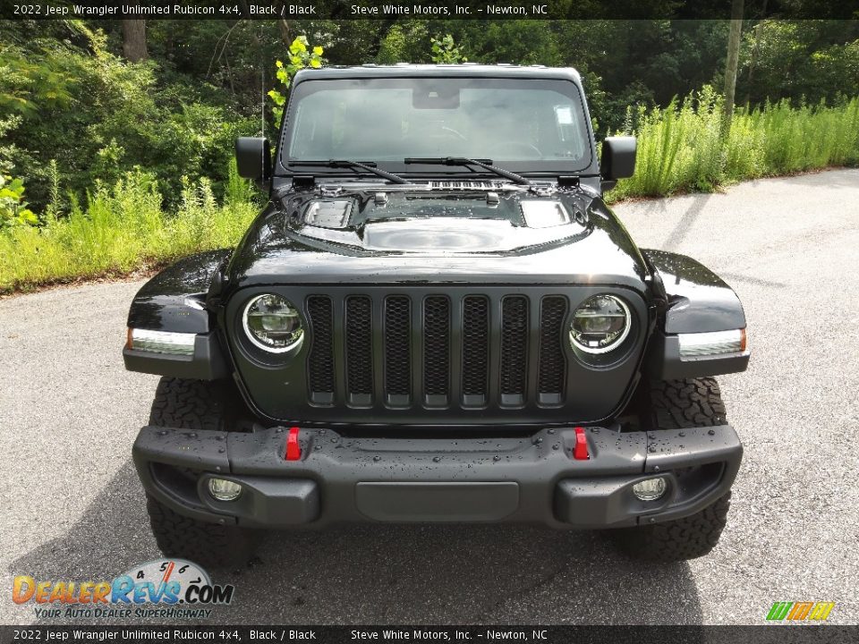 2022 Jeep Wrangler Unlimited Rubicon 4x4 Black / Black Photo #3