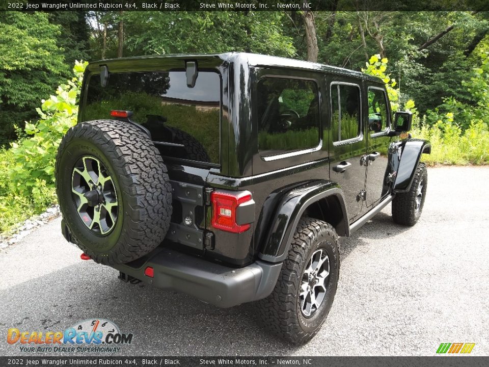 2022 Jeep Wrangler Unlimited Rubicon 4x4 Black / Black Photo #6