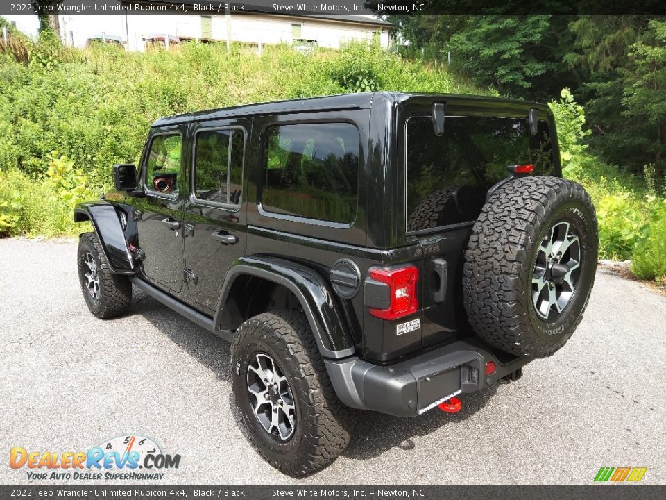 2022 Jeep Wrangler Unlimited Rubicon 4x4 Black / Black Photo #8