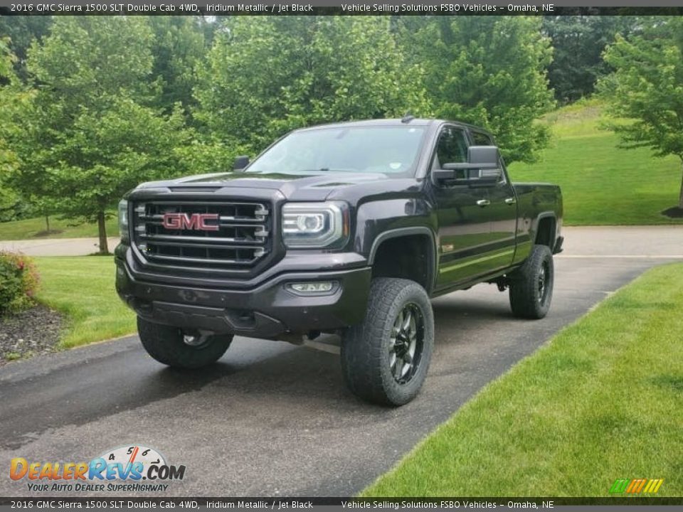 2016 GMC Sierra 1500 SLT Double Cab 4WD Iridium Metallic / Jet Black Photo #1