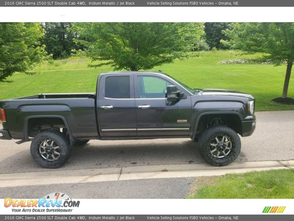 2016 GMC Sierra 1500 SLT Double Cab 4WD Iridium Metallic / Jet Black Photo #2