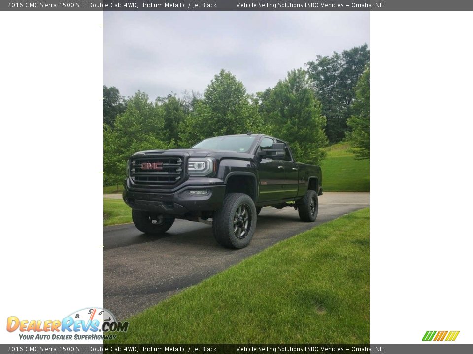 2016 GMC Sierra 1500 SLT Double Cab 4WD Iridium Metallic / Jet Black Photo #3