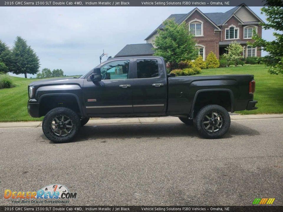 2016 GMC Sierra 1500 SLT Double Cab 4WD Iridium Metallic / Jet Black Photo #7