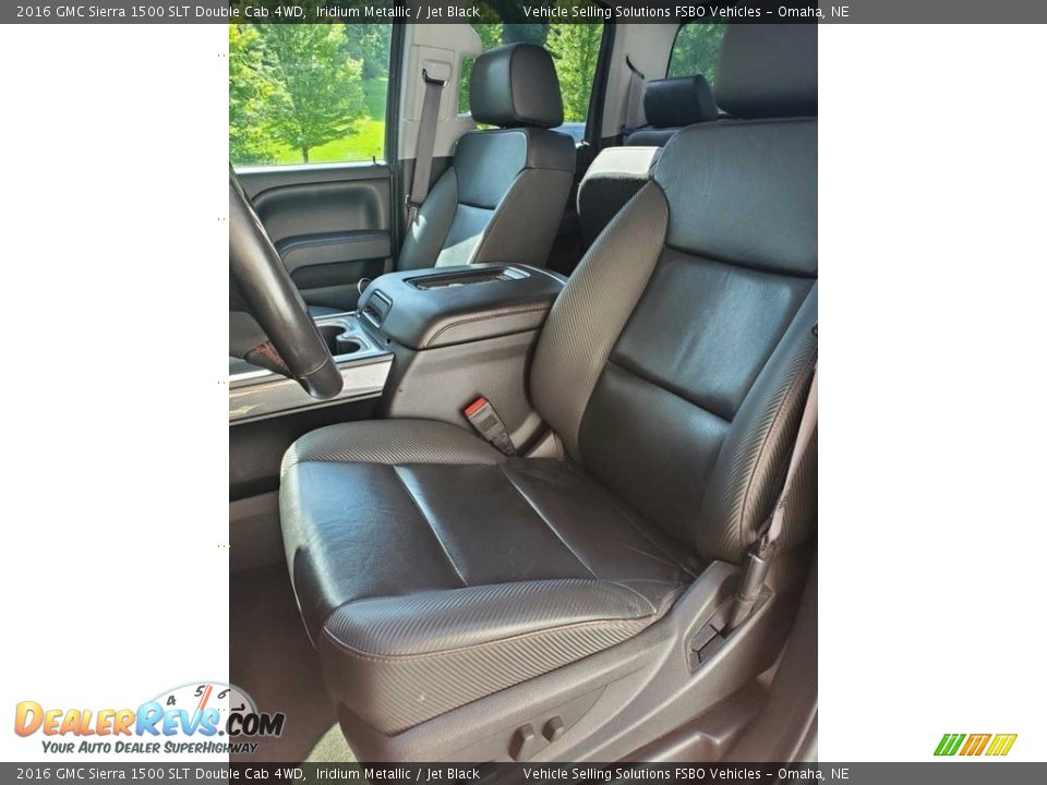 2016 GMC Sierra 1500 SLT Double Cab 4WD Iridium Metallic / Jet Black Photo #11