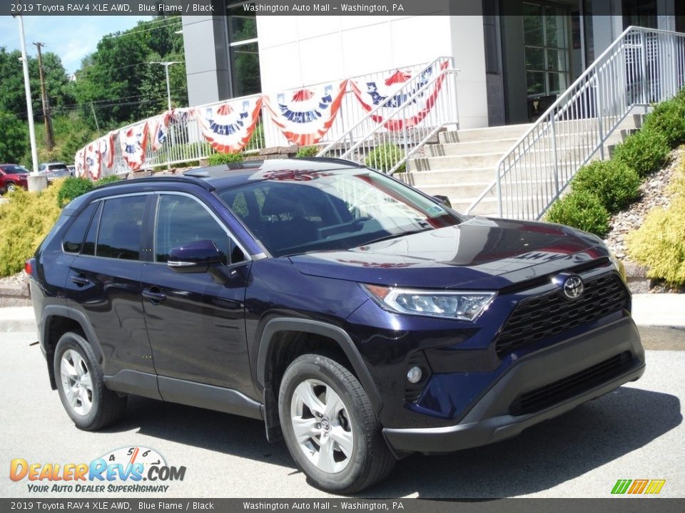 2019 Toyota RAV4 XLE AWD Blue Flame / Black Photo #1