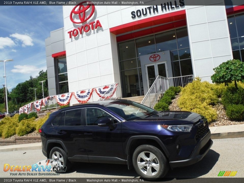 2019 Toyota RAV4 XLE AWD Blue Flame / Black Photo #2