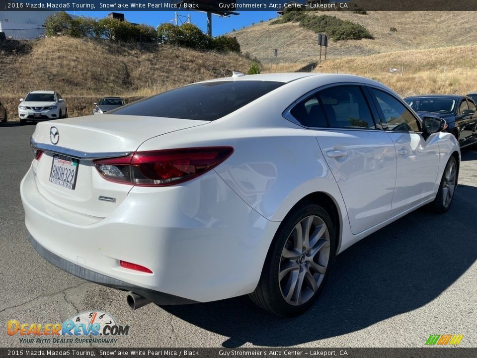 2016 Mazda Mazda6 Touring Snowflake White Pearl Mica / Black Photo #7